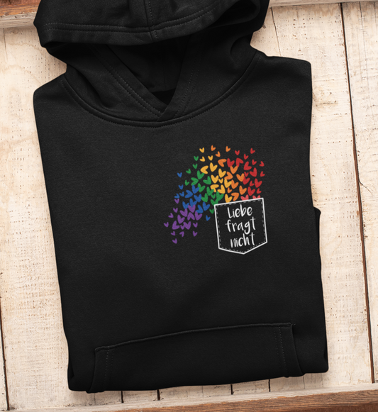 Liebe fragt nicht - Hoodie - dark