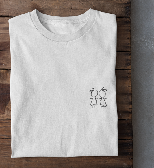 Mädchen - Oversized - Organic - white - klein